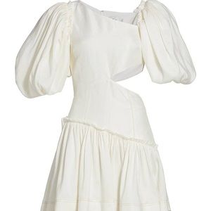 Aje puff chateau sleeve dress